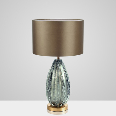 美式简约台灯样板房客厅卧室书房灰绿创意后现代床头台灯