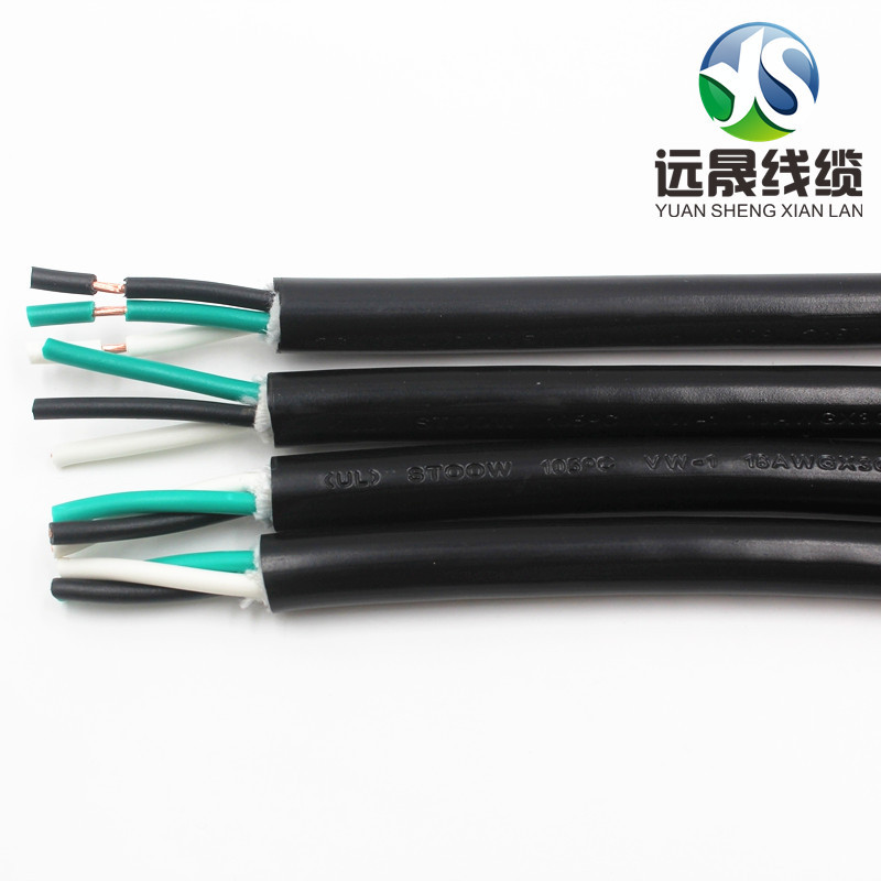 厂家现货直销美标PVC线STOOW  STW  STOW  3*18AWG，美国护套线