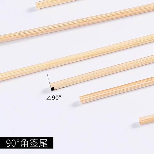 Factory direct supply of barbecue bamboo skewers mutton skewers barbecue hot dogs disposable bamboo skewers barbecue tools 500 pieces