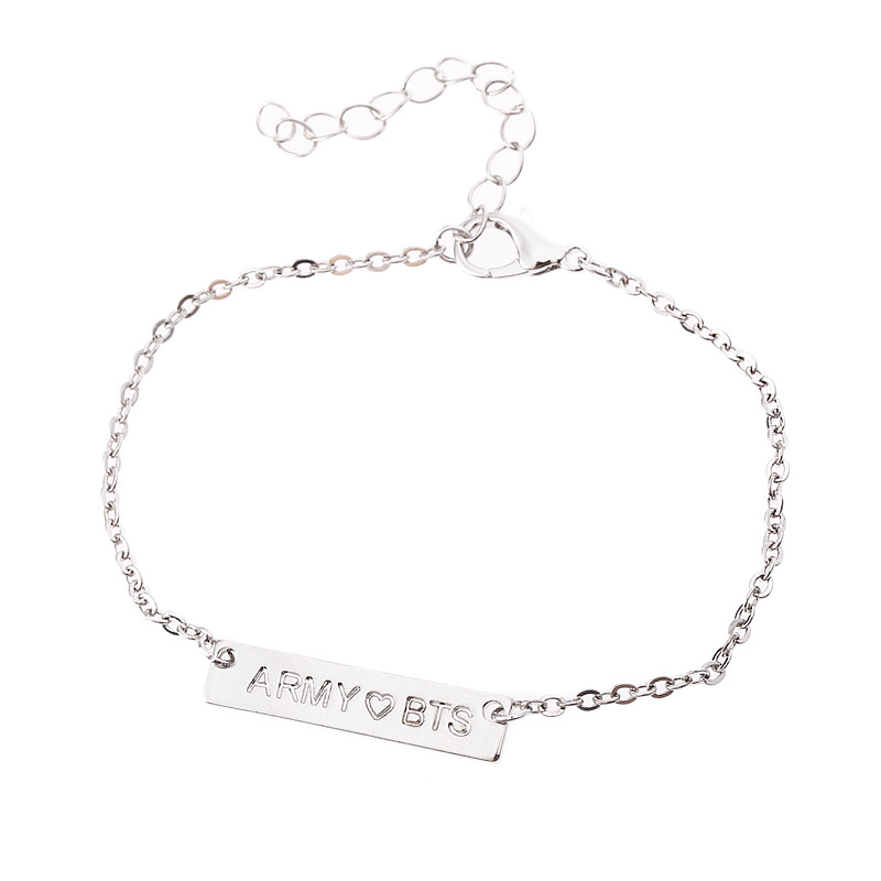 Silvery BTS Bracelet