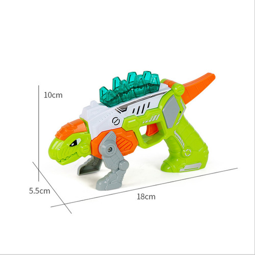 Children's electric toy gun, sound and light baby gun, boy toy, educational, fall-resistant, child dinosaur model, cartoon gun