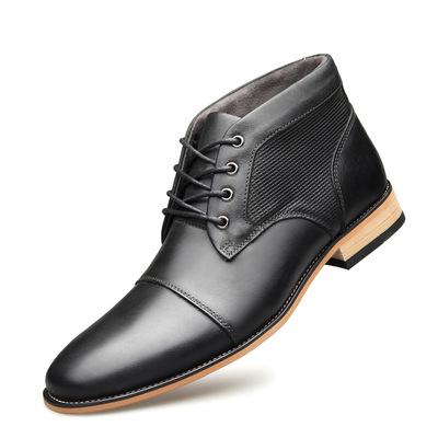 2020春季新款皮鞋男真皮三接头休闲鞋马丁靴大码45 46 50男式皮靴|ms
