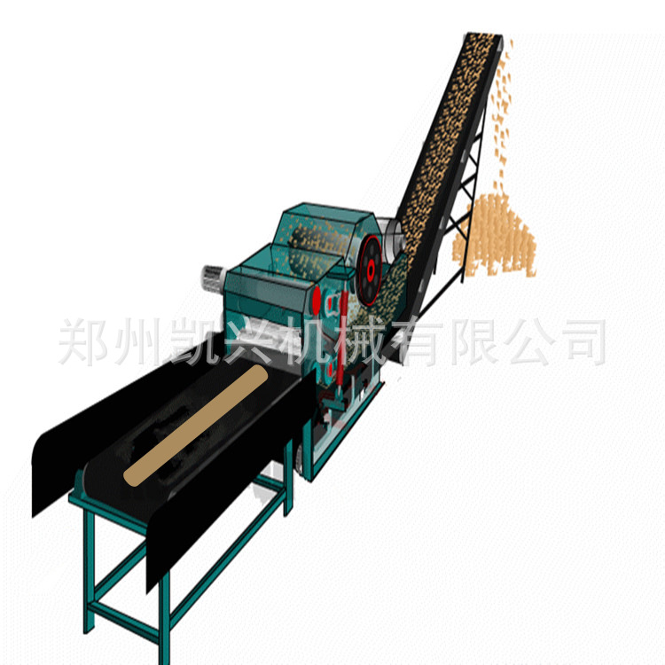 木材粉碎机 鼓式削片机BX218 竹子木材切片机 木片机