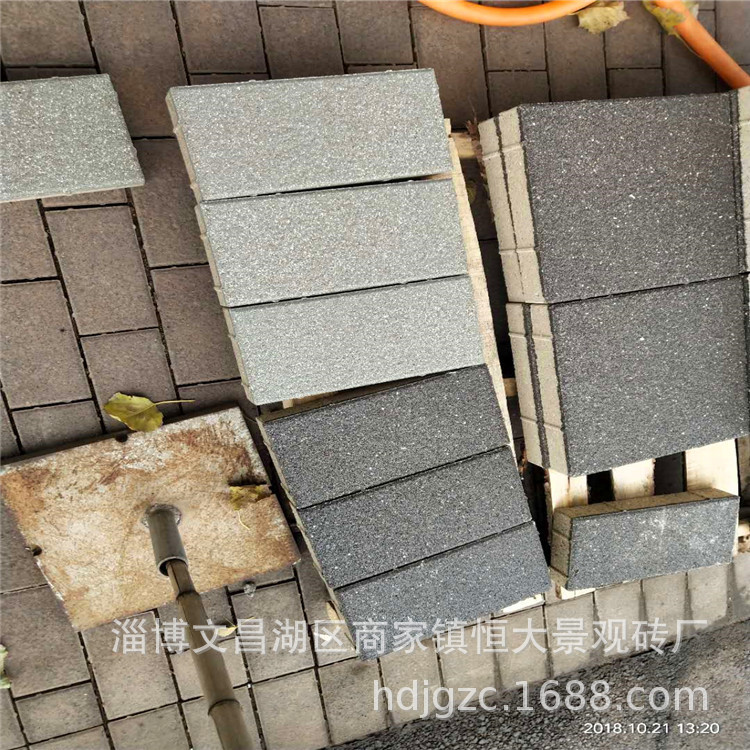 青岛陶瓷透水砖/赤泥陶瓷渗水砖/烟台透水砖 威海生态园林透水砖|ru