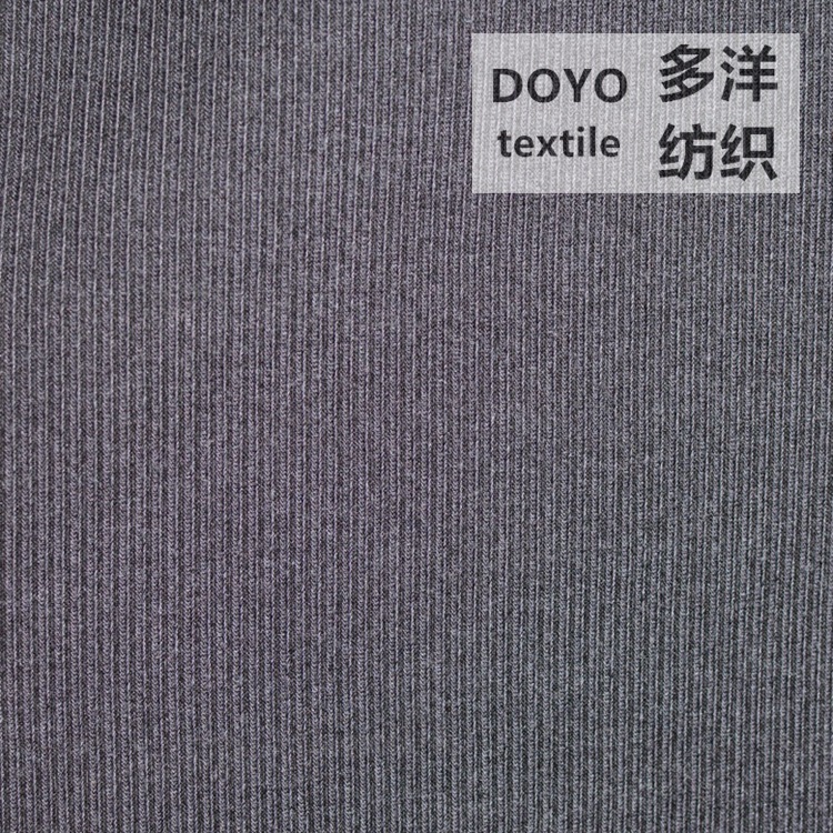 米样充足 250克RT人棉涤纶弹力莱卡圆机针织3*2罗纹面料 32罗纹布