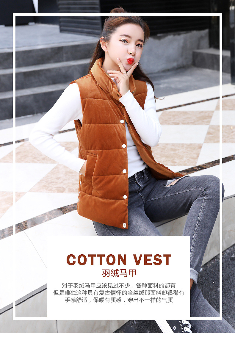 Gilet femme MARQUE INDéPENDANTE en Velours d or - Ref 3317344 Image 18