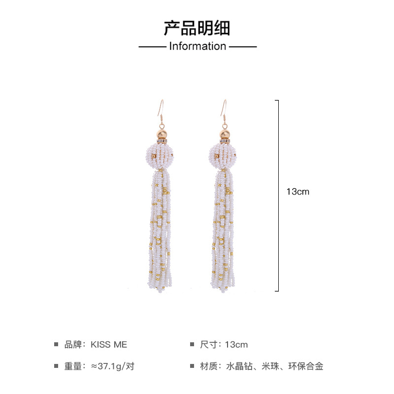 Alloy Fashion Tassel earring(Photo Color) NHQD5279-Photo-Color