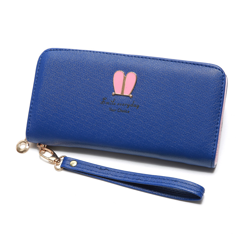 Korean Rabbit Ear Zipper Long Wallet display picture 12