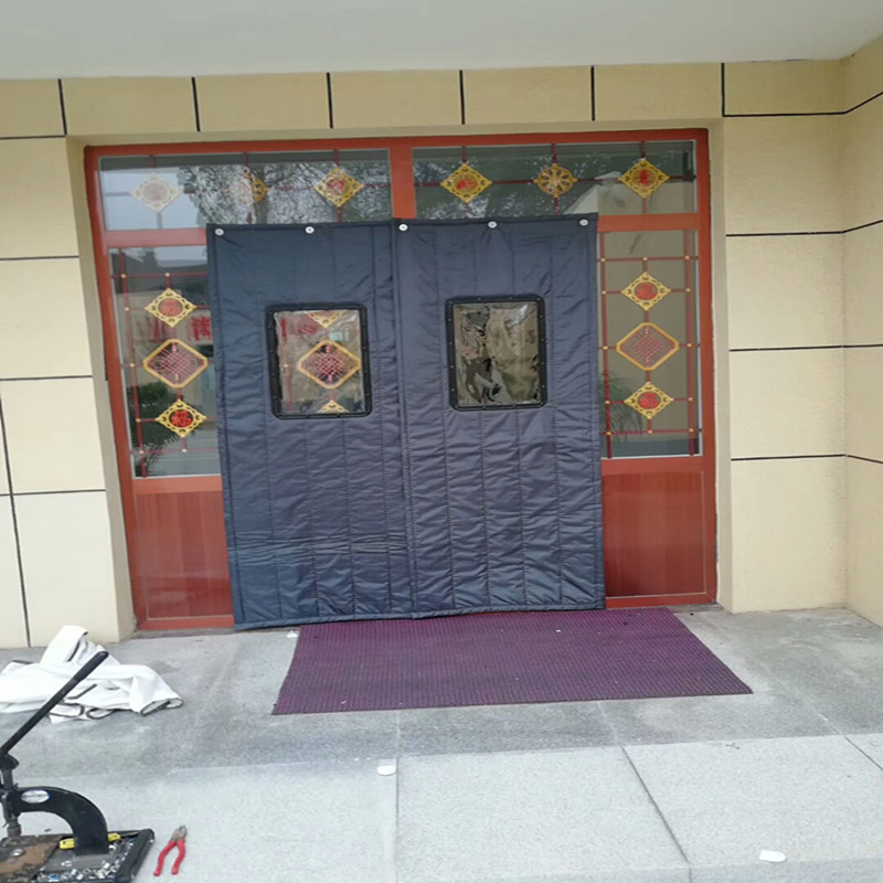 厂家加工冬季棉门帘加厚家用保暖 超市商场帆布棉门帘防水牛津布-阿里巴巴
