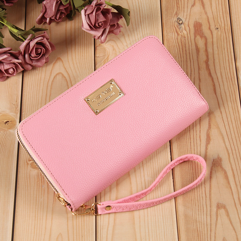 Korean Lychee Pattern Zipper Wallet display picture 2