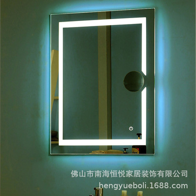 高清防雾灯镜轻奢浴室镜智能镜发光镜防雾高清镜酒店化妆镜可定制|ms