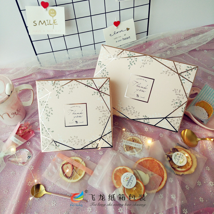 极简风烫金花茶包装盒水果茶食品牛轧糖阿胶糕红黑糖礼盒印刷定做