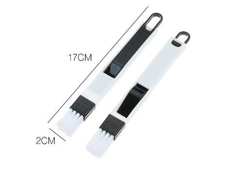 Window Sill Groove Cleaning Brush with Dustpan Gap Brush Washing Window Screen Cleaning Tool 