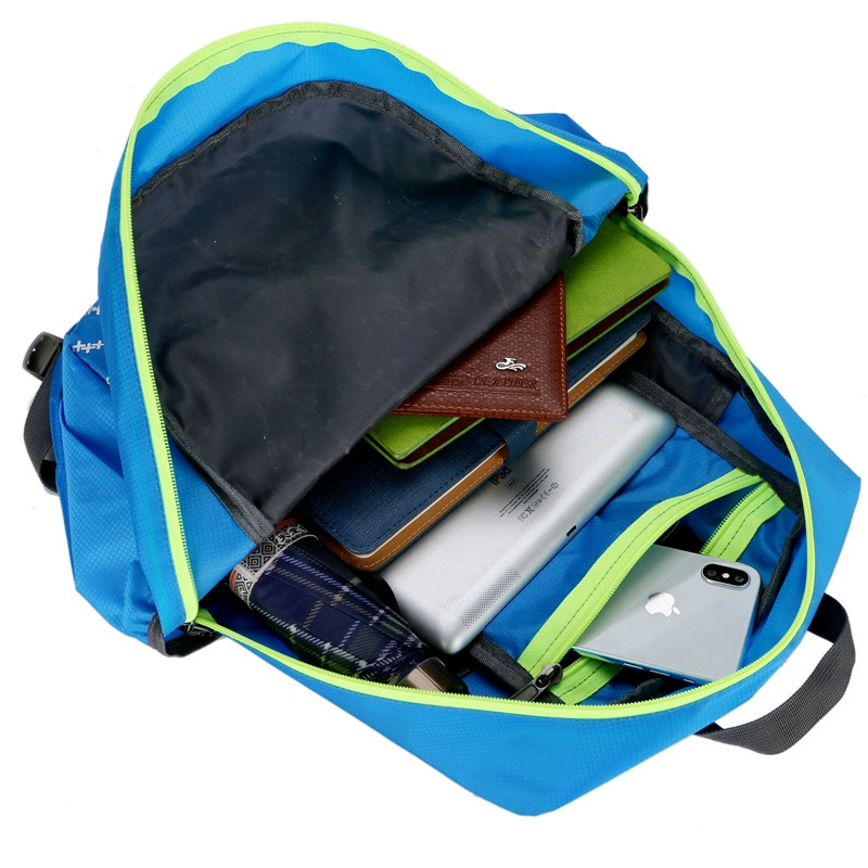 Waterproof sports folding nylon backpack, climbing waterproof bag for traveling