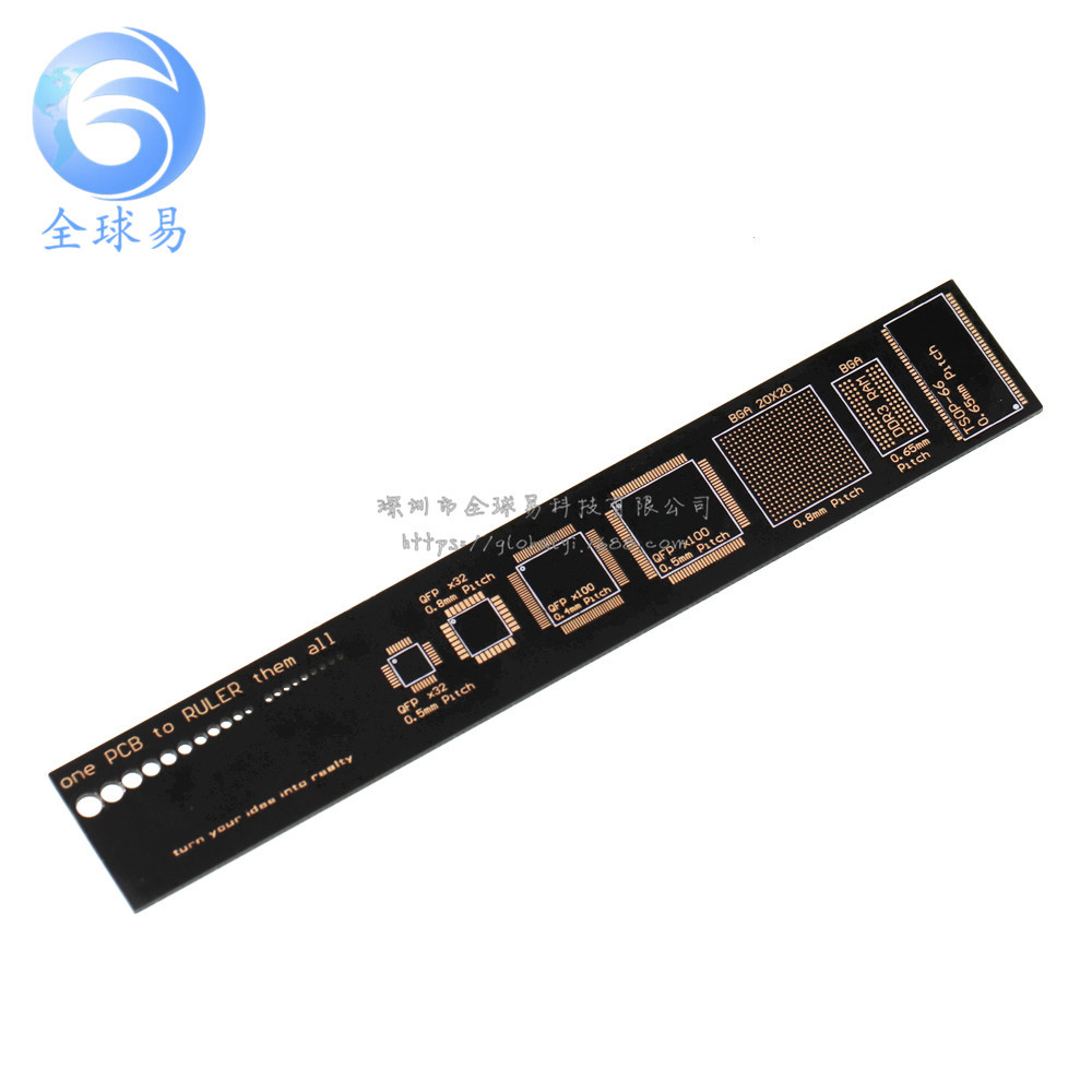 PCB Ruler PCB工程用尺 PCB封装单位 工程尺15CM 沉金工艺-阿里巴巴