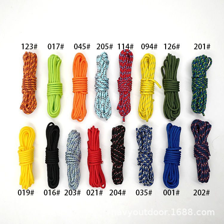 3毫米5芯 3米一捆 批发 圆绳 捆绑绳 鞋带 帐篷拉绳 厂家直销