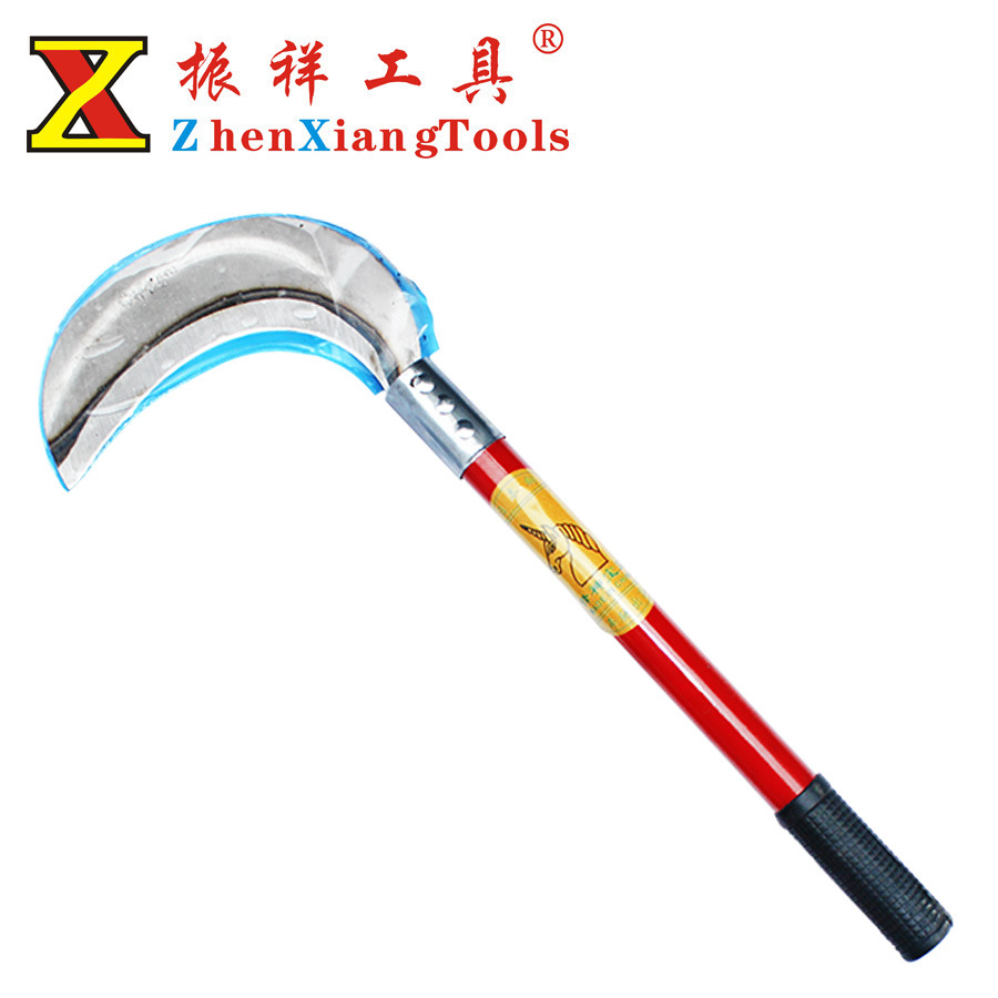 振祥工具 五金农用工具 镰刀  红色长柄宽镰刀 鱼头刀