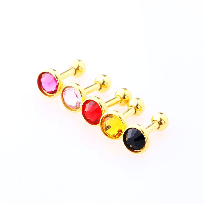 Labret piercing jewelry detail image