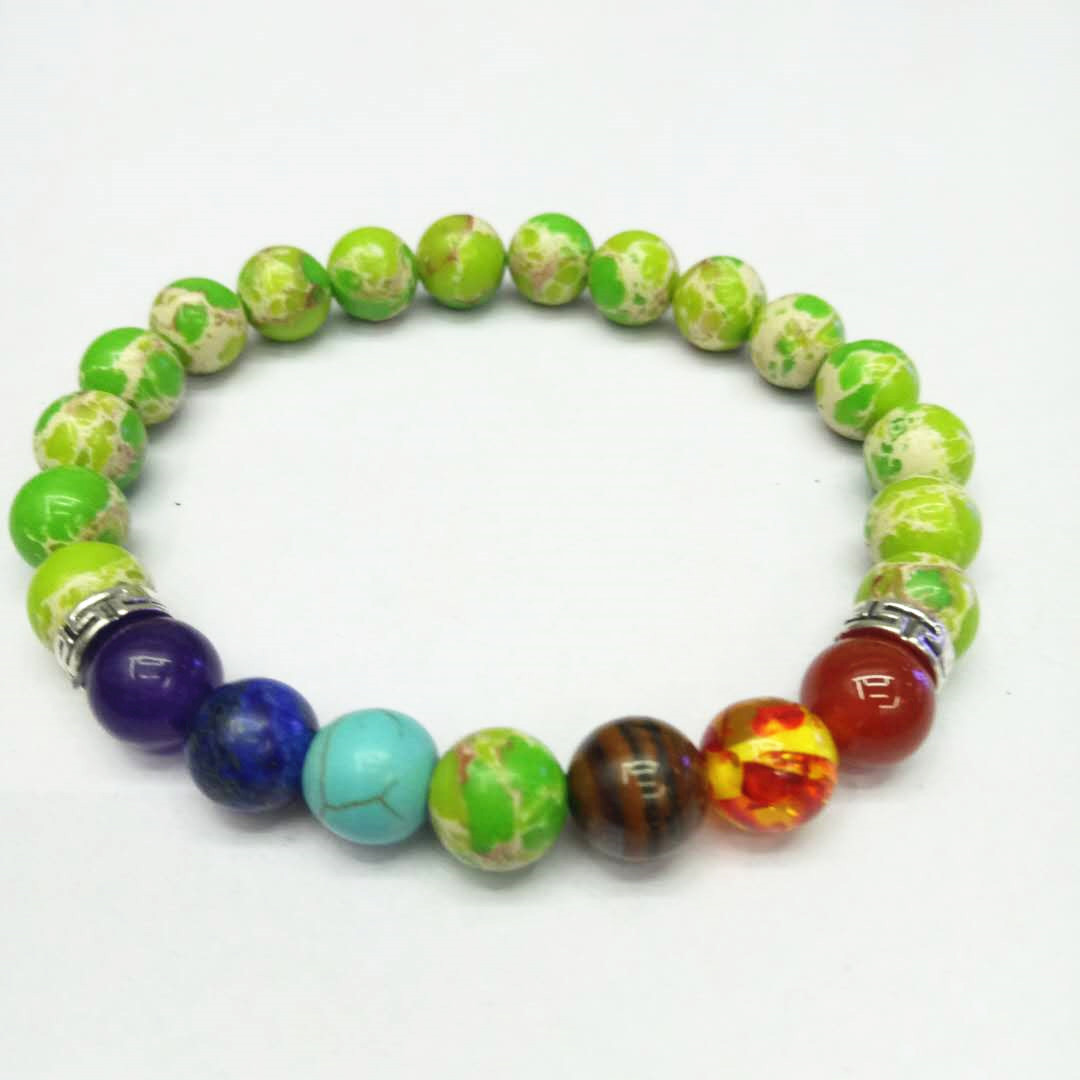 Factory direct sales of Seven Chakra King Stone Bracelet, yoga energy bracelet, Natural stone combination bracelet, a bestseller in Europe and America detail image 10