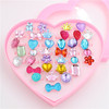 Children's ring, cartoon acrylic toy, diamond accessory, Korean style, 36 pieces, wholesale