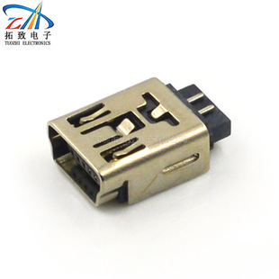 厂家现货迷你USB焊线式MINI 5PIN 焊线+护套组装式USB母座批发-阿里巴巴