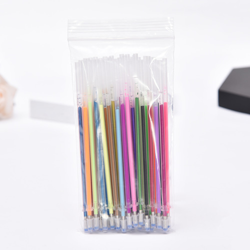 48 colors 100 colors neutral pen refills glitter fluorescent pastel metal multi-color pen refills creative DIY refill set