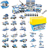 Lego, конструктор, трансформер, дорожная полиция