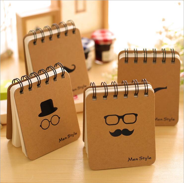 批发创意胡子先生线圈本随身记事本手札本日记本学生文具厂家直销|ms
