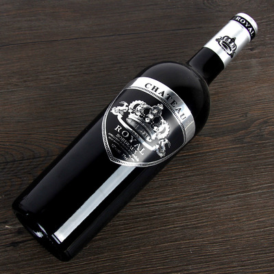 法國紅酒金屬皇冠酒標法定産區AOC級別 進口幹紅葡萄酒掃碼3880