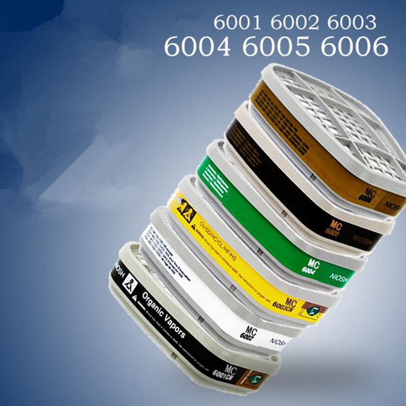 Michang 7502 máscara de gas de silicona pintura pesticida a prueba de formaldehído decoración pulido a prueba de gas máscara de polvo