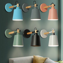 現代簡約客廳鐵藝壁燈北歐創意咖啡廳壁燈溫馨書房卧室床頭壁燈