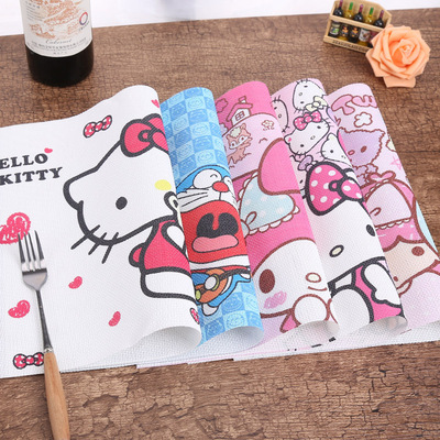 直销特斯林食品餐垫隔热垫儿童桌垫可折叠卡通午餐垫批发logo订制