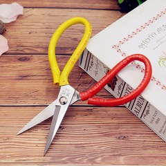 Manufacturer wholesale two-color household scissors, industrial fabric scissors, kitchen sharp stainless steel scissors dropshipping