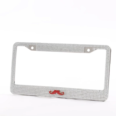 stock supply curved beard diamond US: License plate holder/license plate holder