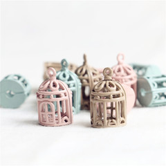 Miniature food play dollhouse scene model, dollhouse toy model accessories, mini birdcage ornament