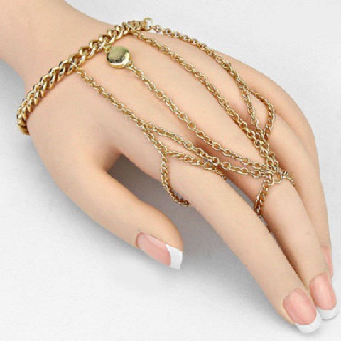 金属网壮路铜板链环手镯手链，手链，制作交叉珠宝链