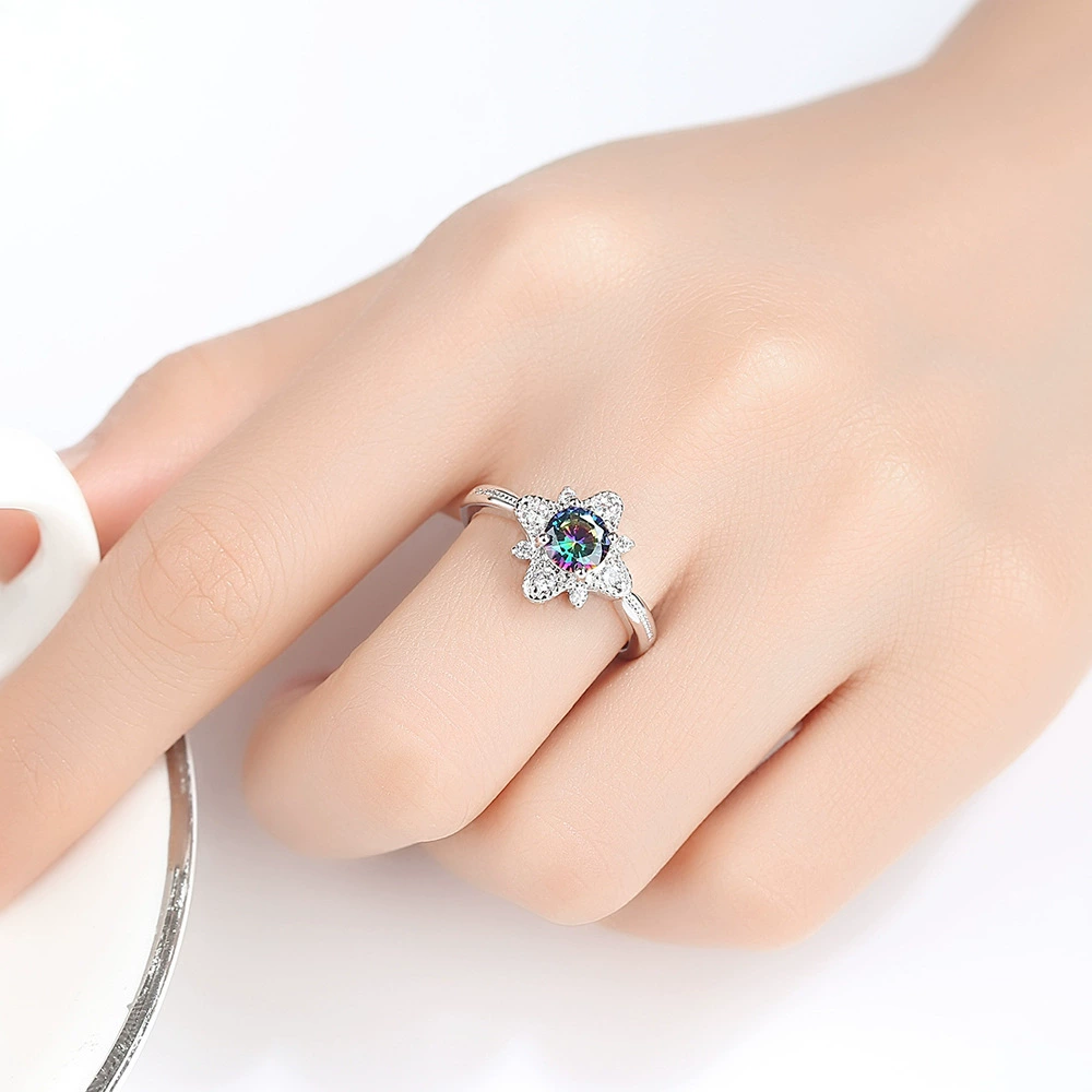Small design zirconium, ring with stone, Amazon, for import, light luxury style, trend of season, wholesale