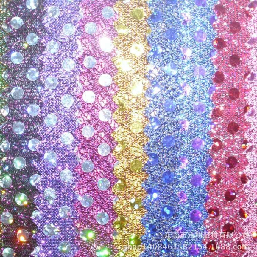 MB8232亮晶晶针织金银丝加珠片舞台布婚庆节日打底裤布鞋材服装