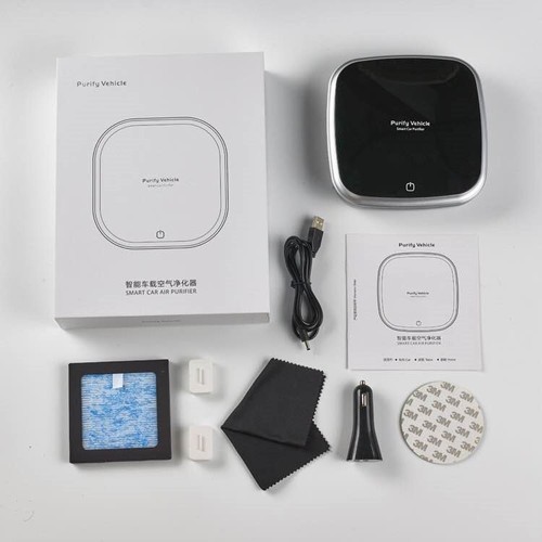 Factory direct sales car air purifier, odor and haze removal, second-hand smoke, gift wholesale