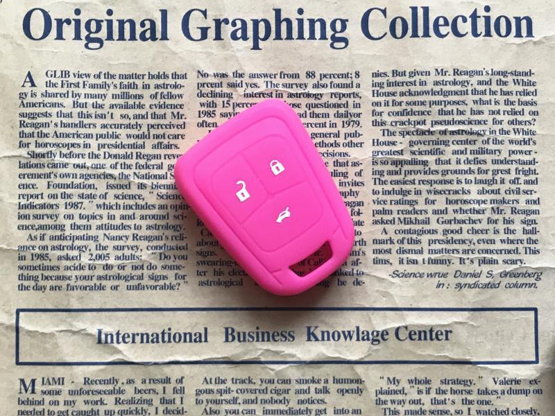 Suitable for Chevrolet Aveo Cruze Silicone Key Case Straight Type Special Car Remote Control Protective Cover Buckle