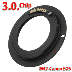 M42-EOS相机电子环 适用罗口M42镜头转佳能EOS单反相机电子转接环