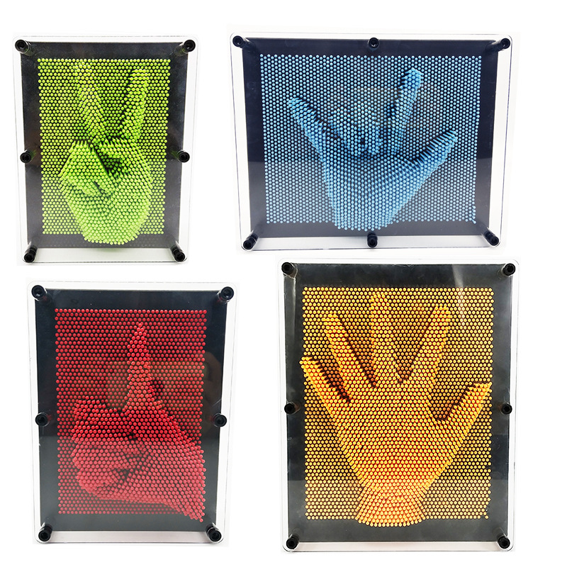 Creative simple 3d Cloning Shoumo Same item Plastic square Handprints three-dimensional Amazing children Decoration