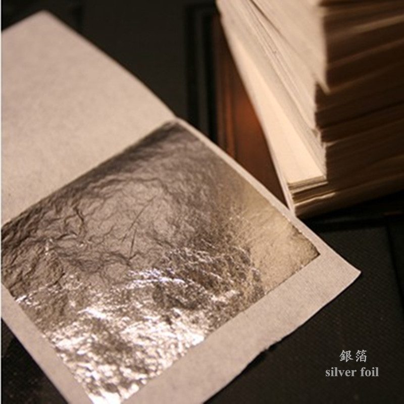 99.9 Silver baking Silver Cake decorate Silver Nail enhancement Cosmetics Silver Cosmetic silver foil 15 element 10 Zhang