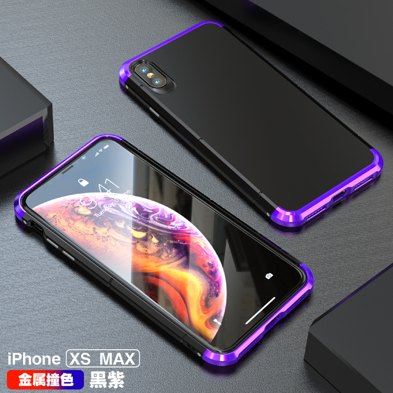 GINMIC Shield Aluminum Metal Frame Hard PC Back Cover Case for Apple iPhone XS Max & iPhone XR & iPhone XS