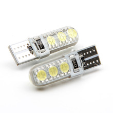 T10透明硅胶 汽车LED灯泡/示宽灯/后备箱灯 W5W T10 5050 6SMD