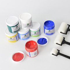 塗鴉包紙房子塗色專用繪畫創意diy工具包滾筒刷子顏料組合套裝1包