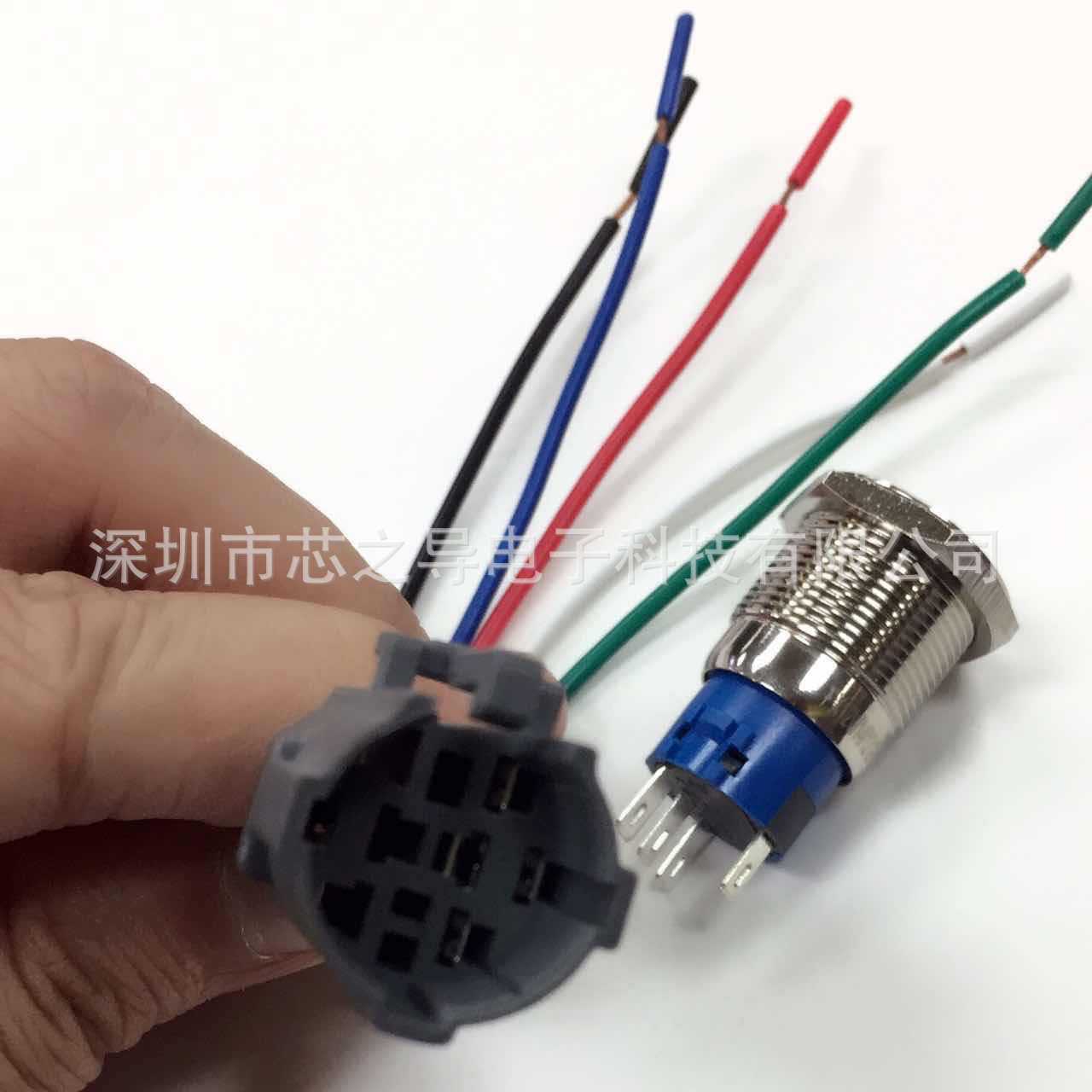 金属按钮开关底座 金属按钮开关 8MM 12MM 16MM 19MM 22MM 30MM