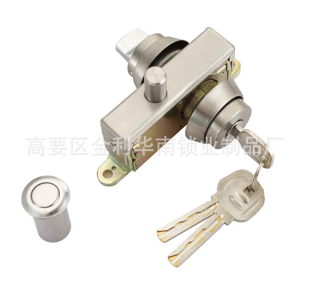 Fuente de la fábrica SUR DE China capitán marca perno redondo cabeza plana cerradura KFC cerradura de puerta enmarcada puerta cerradura de piso cerradura de puerta de cristal