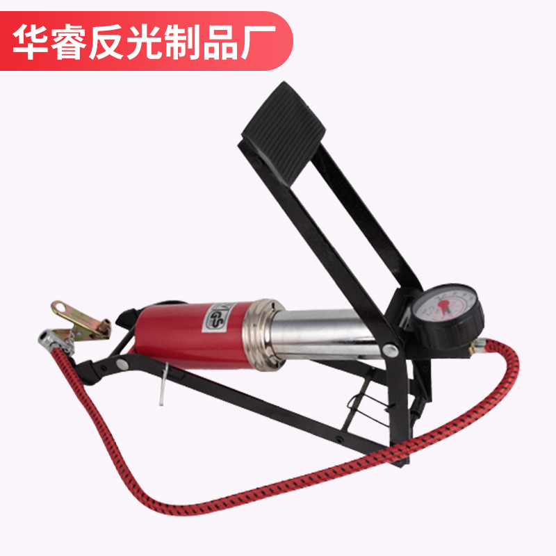 脚踏打气筒汽车摩托车自行车打气筒高压轮胎泵高压充气筒打气泵