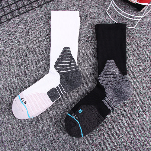 New Dragon Head Knit Tall Elite Basketball Socks with Arbitrary Ribbing and Interlocking Sport Socks, Thick Socks, Drop Ship One Piece